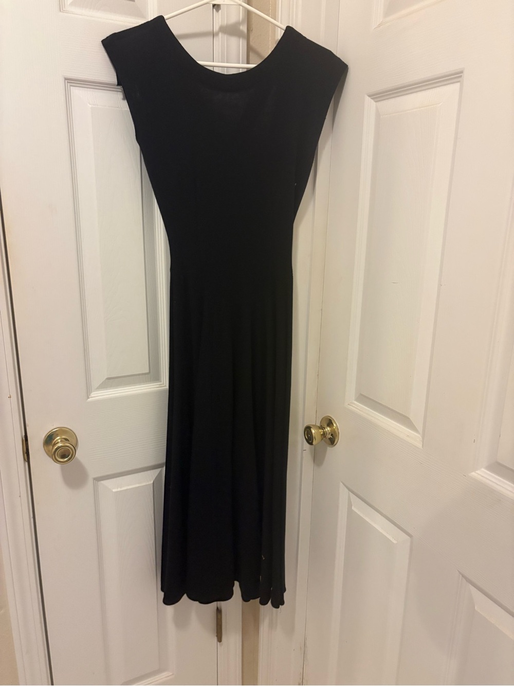 Classic Black Midi Dress - Elegant Everyday Style